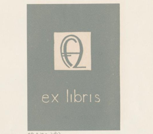 Ex libris of Franz Adler