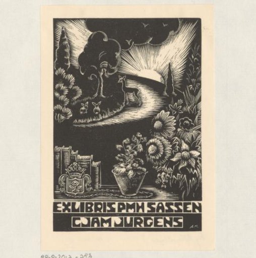 Ex libris of P.M.H. Sassen and C.J.A.M. Jurgens