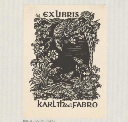 Ex libris of Karl Th. del Fabro