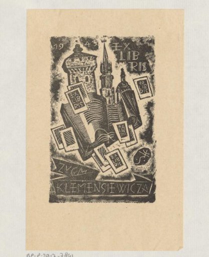 Ex libris of Zygmunt Klemensiewicz