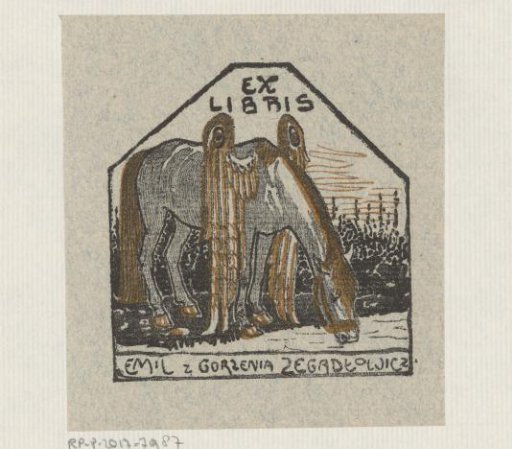 Ex libris of Emil and Gorzenia Zegadłowicz
