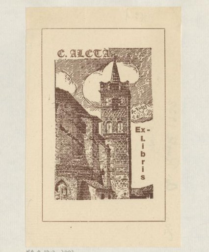Ex libris of E. Aleta