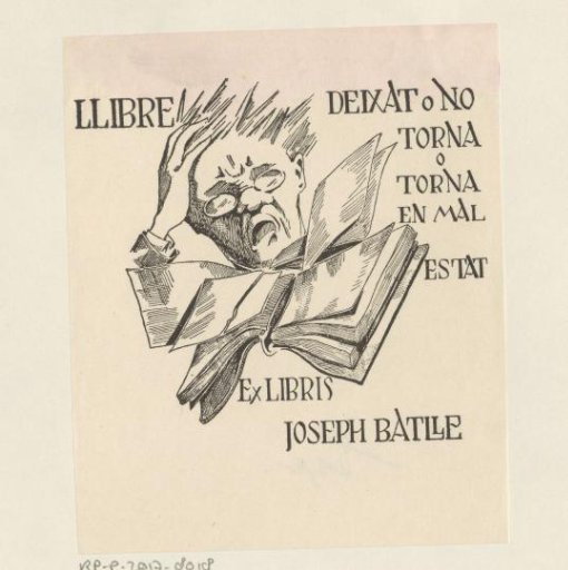 Ex libris of Joseph Batlle