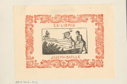 Ex libris of Joseph Batlle