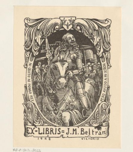 Ex libris of J.M. Beltran