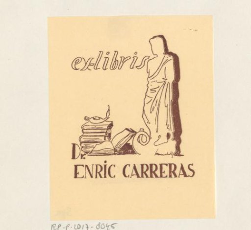 Ex libris of Enric Carreras
