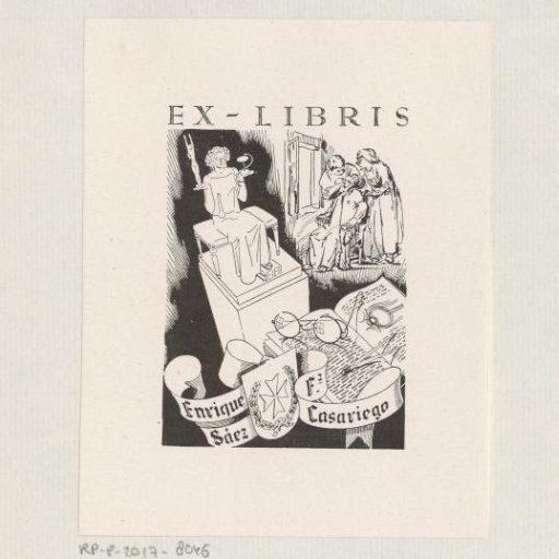 Ex libris of Enrique Sáez Fernandez Casariego
