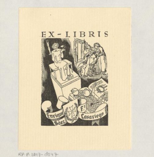 Ex libris of Enrique Sáez Fernandez Casariego