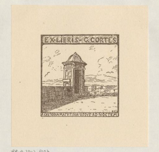 Ex libris of Gabriel Cortés