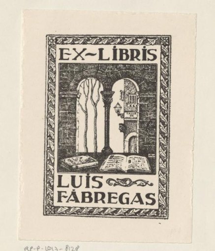 Ex libris of Luis Fábregas