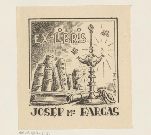 Ex libris of Josep Maria Fargas