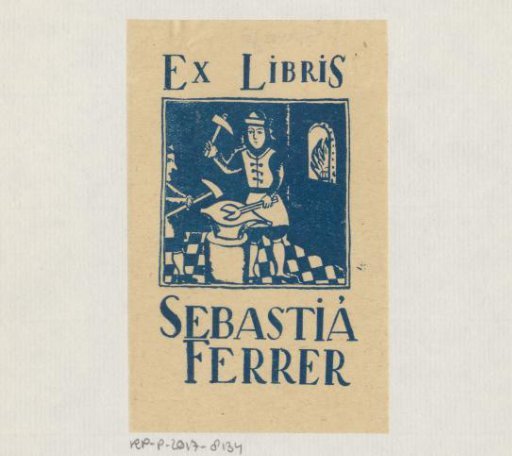 Ex libris of Sebastiá Ferrer