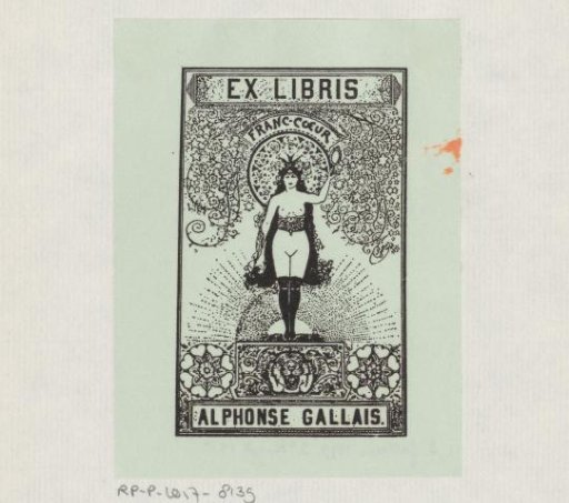 Ex libris of Alphonse Gallais