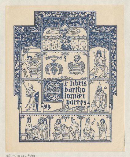 Ex libris of Bartholomaei Garcés