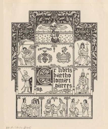 Ex libris of Bartholomaei Garcés