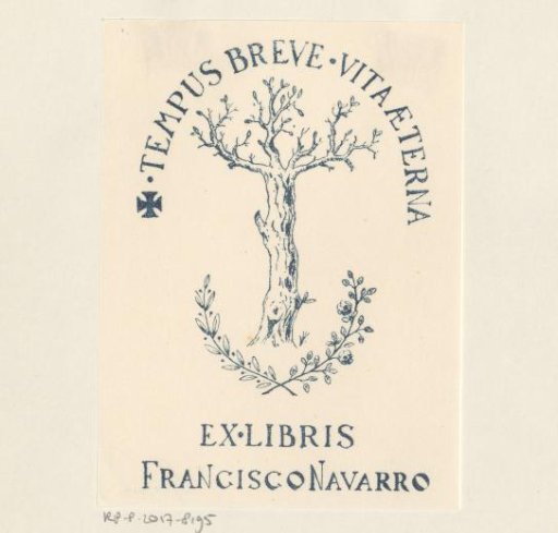 Ex libris of Francisco Navarro