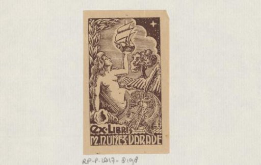 Ex libris of M. Núñez-Varade