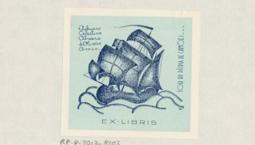 Ex libris of Adriano Celestino Alvaro de Oliveira Amen