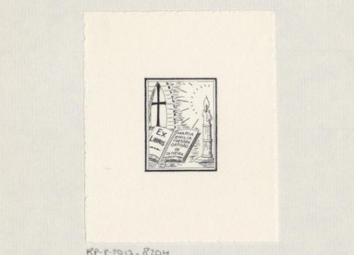 Ex libris of Maria Emilia Thessen Ortigão de Oliveira