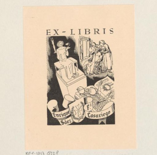 Ex libris of Enrique Sáez Casariego