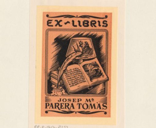 Ex libris of Josep Maria Parera Tomàs