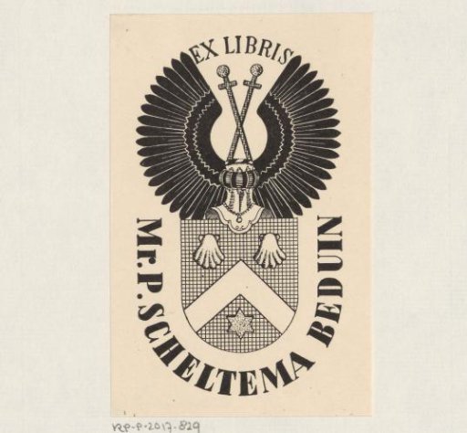 Ex libris of P. Scheltema Beduin