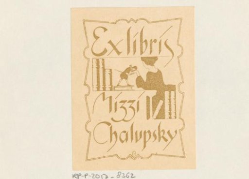 Ex libris of Mizzi Chalupsky
