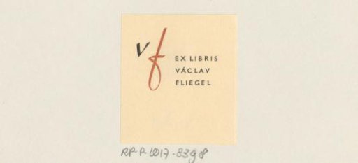 Ex libris of Václav Fliegel