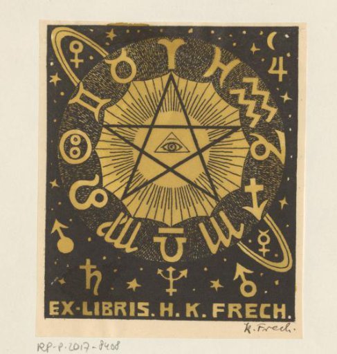 Ex libris of H.K. Frech