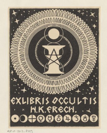 Ex libris of H.K. Frech