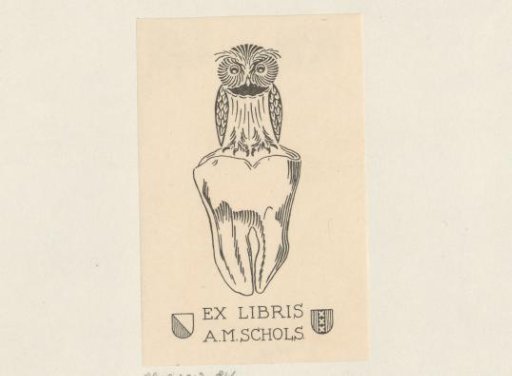 Ex libris of A.M. Schols
