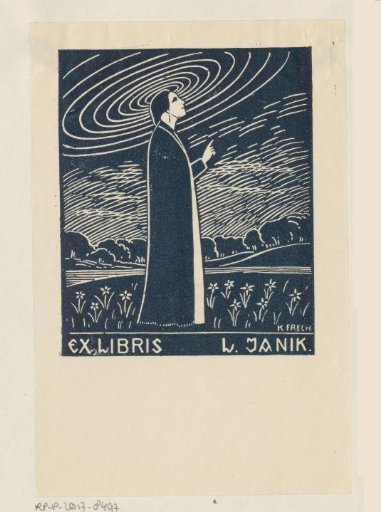 Ex libris of W. Janik