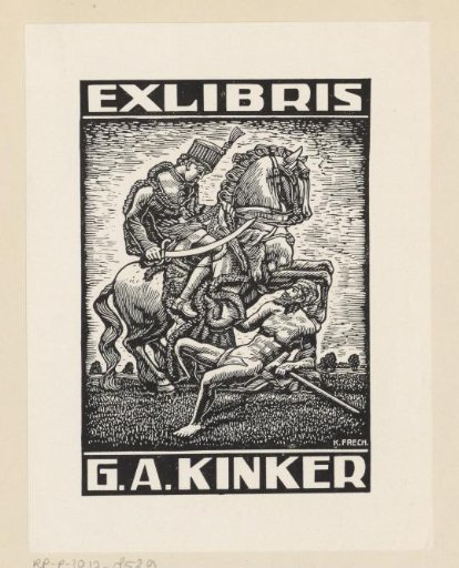 Ex libris of G.A. Kinker