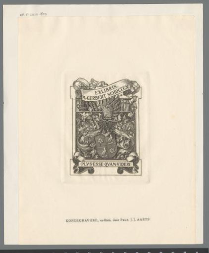 Ex libris of Gerbert Scholten