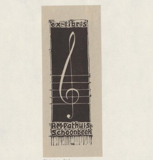 Ex libris of R.M. Pathuis-Schoonbeek