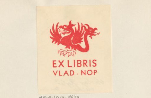 Ex libris of Vladimír Nop