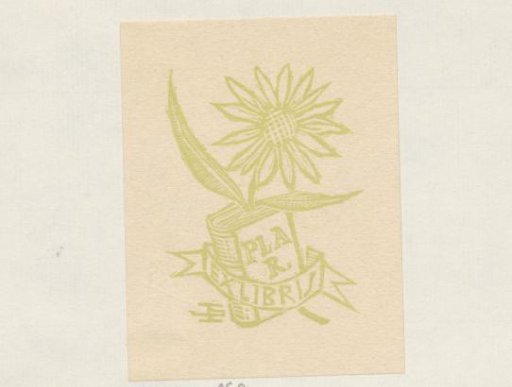 Ex libris of R. Pla