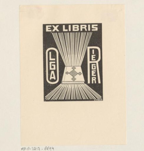 Ex libris of Olga Rieger