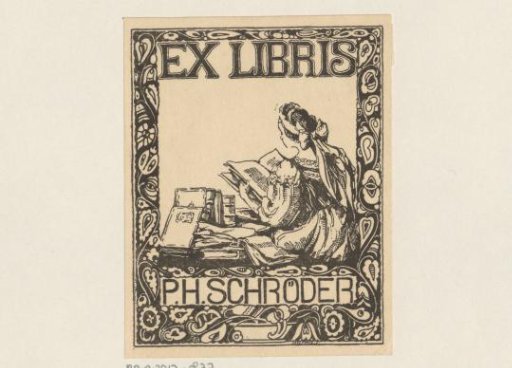 Ex libris of P.H. Schröder