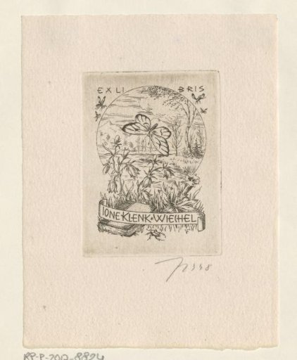 Ex libris of Ione Klenk Wiechel