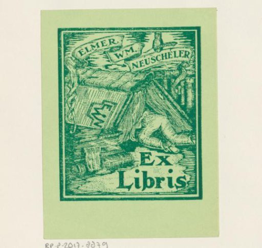 Ex libris of Elmer Wm. Neuscheler