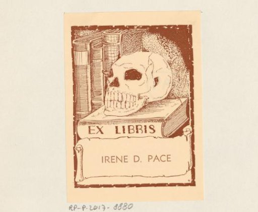 Ex libris of Irene D. Pace