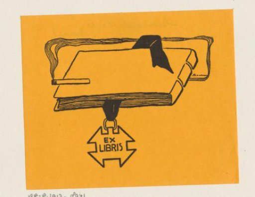 Ex libris of an unknown person