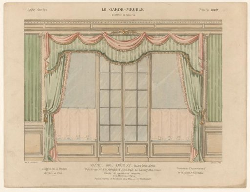 Passage with curtains
