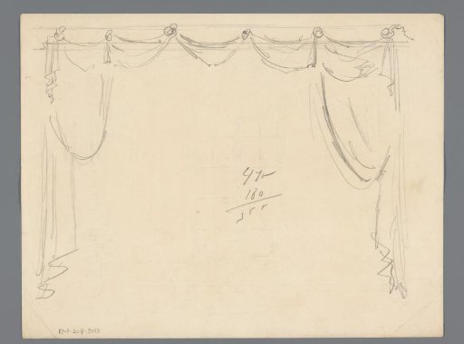 Passage with curtains