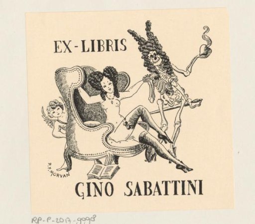 Ex libris of Gino Sabattini