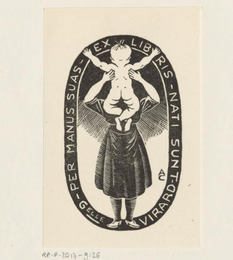 Ex libris of Gabrielle Virard