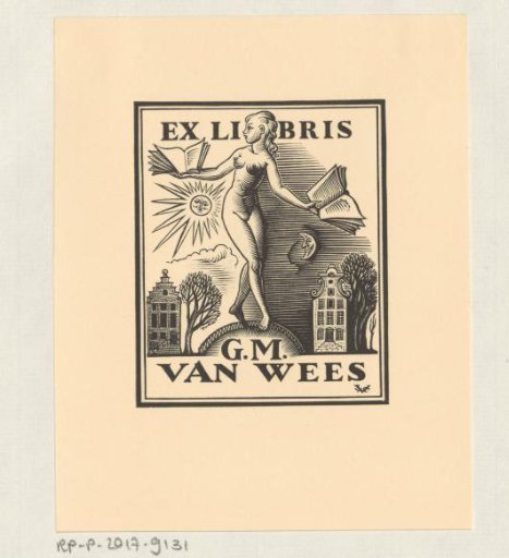 Ex libris of G.M. van Wees