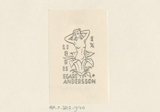 Ex libris of Egart Andersson