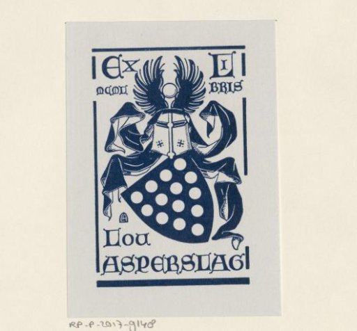 Ex libris of Lou Asperslag jr.